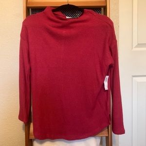 Red Cowl Neck Sweater